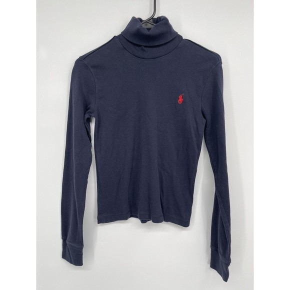 Ralph Lauren  Bundled Navy /gray  Sport Embroidered Logo Turtleneck Size M - Picture 4 of 9